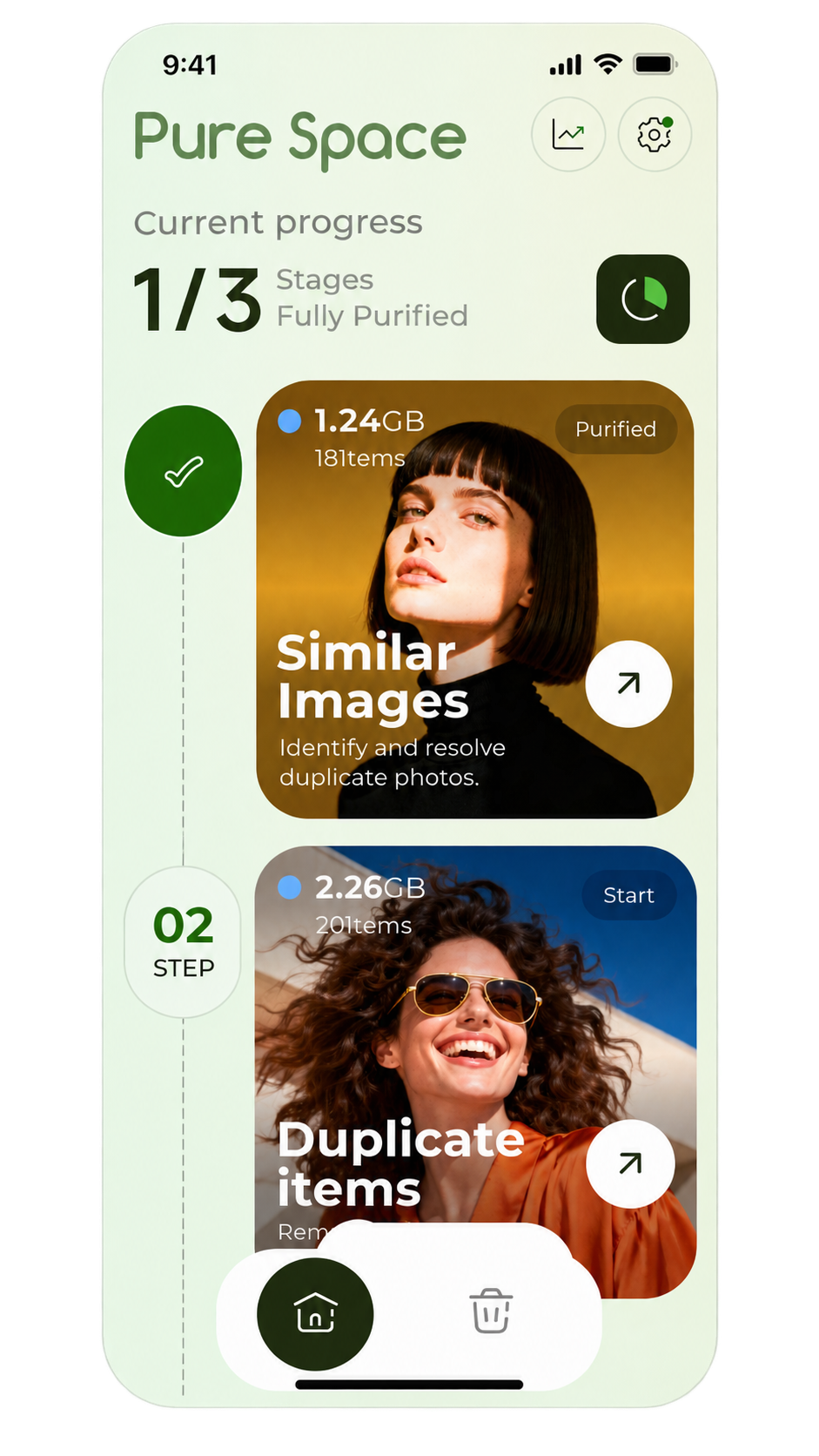 Pure Space cleanup workflow